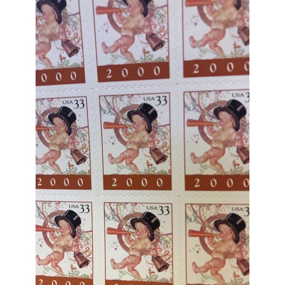 Y2K Baby New Year 2000 - Pane of 20 (33 cent ) Stamps 1999 - Picture 2 of 5